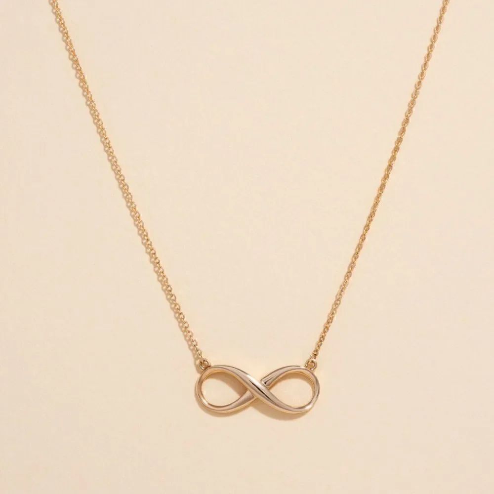 Infinity necklace 14k real gold perfect gift